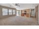 Open living space featuring kitchen and dining areas, great for entertaining or Gathering gatherings at 4225 Ponce Royal Ave, North Las Vegas, NV 89031