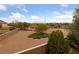 A beautiful view from the backyard looking out to the mountains and surrounding landscape at 6030 Hidden Summit St, North Las Vegas, NV 89031
