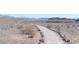 Desert hiking trail with native shrubs and arid landscape with mountain range in the background at 996 Cetona Ct, Henderson, NV 89011