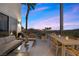 Charming patio with modern furniture ideal for outdoor dining and relaxing at 11441 Allerton Park Dr # 212, Las Vegas, NV 89135