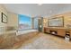 Luxurious bathroom features a soaking tub with city views and dual vanity at 2000 N Fashion Show Dr # 3307, Las Vegas, NV 89109