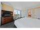 Bedroom with large windows, providing natural light and city views at 2000 N Fashion Show Dr # 3307, Las Vegas, NV 89109