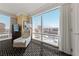 Bedroom sitting area with city views, ideal for relaxation at 2000 N Fashion Show Dr # 3307, Las Vegas, NV 89109