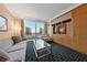 Comfortable living room with a city view and built in cabinets and entertainment center at 2000 N Fashion Show Dr # 3307, Las Vegas, NV 89109
