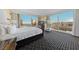 Spacious main bedroom with floor-to-ceiling windows and panoramic city views at 2000 N Fashion Show Dr # 3307, Las Vegas, NV 89109