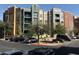 Beautiful exterior view of a modern condo complex featuring colorful architecture at 26 E Serene Ave # 412, Las Vegas, NV 89123