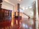 The open floor plan combines a living room with custom built-ins and views into the kitchen at 26 E Serene Ave # 412, Las Vegas, NV 89123