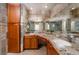 Bathroom with granite countertops, dual sinks and vanity at 2917 Chapala Dr, Las Vegas, NV 89120