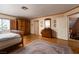 Bright main bedroom boasts an ensuite bathroom and hardwood floors at 2917 Chapala Dr, Las Vegas, NV 89120