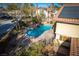 This backyard features a private in-ground swimming pool at 2917 Chapala Dr, Las Vegas, NV 89120