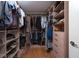 Walk-in closet with custom shelving and ample storage space at 2917 Chapala Dr, Las Vegas, NV 89120