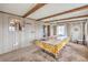 Bright game room featuring a pool table with wood beam ceilings and natural light at 3567 Horizon Cir, Las Vegas, NV 89121