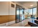 Contemporary kitchen with stainless steel appliances and ample cabinet space at 3726 Las Vegas Blvd # 2407, Las Vegas, NV 89158