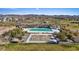 Community pool and splashpad offer residents recreational fun with mountain views at 460 Accelerando Way, Henderson, NV 89011