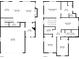 Detailed floor plan showcasing the layout of the home's two stories at 460 Accelerando Way, Henderson, NV 89011