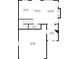 Detailed first floor floor plan showcasing the layout of the kitchen, living room, and garage at 460 Accelerando Way, Henderson, NV 89011