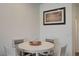 Dining area features a round table with seating for four, perfect for intimate meals at 542 Foothill Cove Ln, Henderson, NV 89002