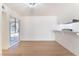 Eat in kitchen space with bar, modern flooring, and open floor plan at 6320 Hobart Ave, Las Vegas, NV 89107