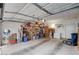 Spacious garage with ample storage shelving and a clean, organized appearance at 6705 Squaw Mountain Dr # 102, Las Vegas, NV 89130