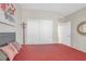 Inviting bedroom features closet and painting at 7177 W Camero Ave, Las Vegas, NV 89113
