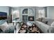 Comfortable living room showcasing chic decor, a fireplace, and lots of seating at 7950 W Flamingo Rd # 1037, Las Vegas, NV 89147