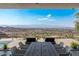 Outdoor dining area overlooking the valley and mountain views at 9 Boulderback Dr, Henderson, NV 89012