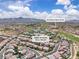 Overhead view of 2833 Athena Hill Court near Rio Secco Golf Club, displaying a well-maintained neighborhood and desert landscape at 2833 Athena Hill Ct, Henderson, NV 89052