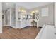 Large bathroom with a walk-in shower, double vanity, and soaking tub at 2833 Athena Hill Ct, Henderson, NV 89052