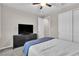 Bedroom with furnishings, carpet flooring and a large window for natural light at 2833 Athena Hill Ct, Henderson, NV 89052