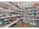 Well-organized pantry with ample shelving for storage at 2833 Athena Hill Ct, Henderson, NV 89052