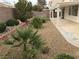Landscaped backyard with gravel and hardscape patio at 331 Mount Hope St, Henderson, NV 89014