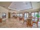 Spacious clubhouse with fireplace, large windows and tables perfect for meeting friends at 3441 Mountain Park St, Las Vegas, NV 89129