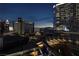 A beautiful city view at twilight, with illuminated buildings highlighting the urban landscape at 3726 S Las Vegas Blvd # 1107, Las Vegas, NV 89158