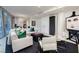 Bright and airy living room featuring modern decor, large windows and city views at 3726 S Las Vegas Blvd # 1107, Las Vegas, NV 89158