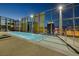Rooftop pool with sleek glass surround and amazing Las Vegas strip views at twilight at 3726 S Las Vegas Blvd # 1107, Las Vegas, NV 89158