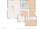 Detailed floor plan showcasing the layout of the kitchen, bedrooms, bathrooms, and living areas at 4921 E Washington Ave, Las Vegas, NV 89110