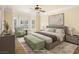 Serene bedroom with large windows, comfortable bed, and modern furnishings at 5340 N Campbell Rd, Las Vegas, NV 89149