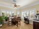 Inviting dining area with large windows providing natural light, perfect for Gathering meals and entertaining at 5340 N Campbell Rd, Las Vegas, NV 89149