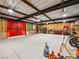 Spacious garage with high ceilings and ample storage space at 5340 N Campbell Rd, Las Vegas, NV 89149