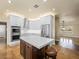 Open concept kitchen with island, modern appliances, ample cabinet space, and an open layout at 5340 N Campbell Rd, Las Vegas, NV 89149