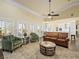 Inviting living room with plush seating and an open layout to the kitchen at 5340 N Campbell Rd, Las Vegas, NV 89149