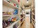 Walk-in pantry with abundant shelving and storage space for groceries and kitchen supplies at 5340 N Campbell Rd, Las Vegas, NV 89149