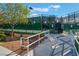 Enjoy a match at this fenced Pickle Ball Court with well maintained court and desert landscaping at 10041 Arbuckle Dr, Las Vegas, NV 89134