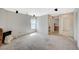 Large carpeted loft with sound system wiring and access to a bathroom and hall closet at 10265 Franford Ct, Las Vegas, NV 89183