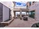 Serene backyard patio features comfortable seating and stunning views of the surrounding landscape at 12 Olympia Chase Dr, Las Vegas, NV 89141
