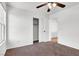 Bedroom featuring neutral carpet, ceiling fan, closet, and natural light at 1203 Sweet Orange St, Las Vegas, NV 89142