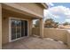 Balcony with a stucco railing and a view of nearby landscaping at 1450 Jamielinn Ln # 201, Las Vegas, NV 89110