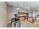Modern kitchen with stainless steel appliances, sleek countertops, and a central island perfect for cooking and entertaining at 200 Hoover Ave # 1210, Las Vegas, NV 89101