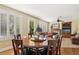 Dining area with table and chairs, and a view into the living room at 2323 Carinth Way, Henderson, NV 89074