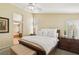 Calm main bedroom with a glimpse into the attached bathroom at 2323 Carinth Way, Henderson, NV 89074